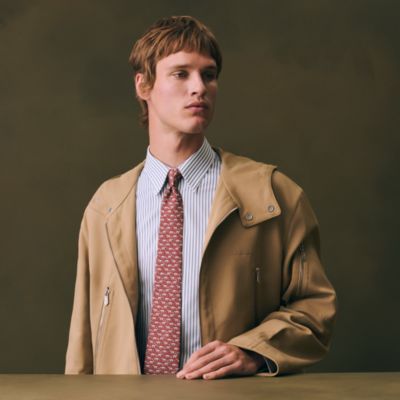 マロン - メンズ シルクネクタイ、ボウタイ、ポケットチーフ | Hermès